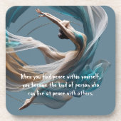 エアー飛んでいるヨガインストラクターピラティスフィットネス コースター (正面)