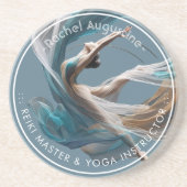 エアー飛んでいるヨガインストラクターピラティスフィットネス コースター (正面)