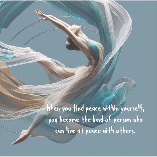 エアー飛んでいるヨガインストラクターピラティスフィットネス シール (正面)