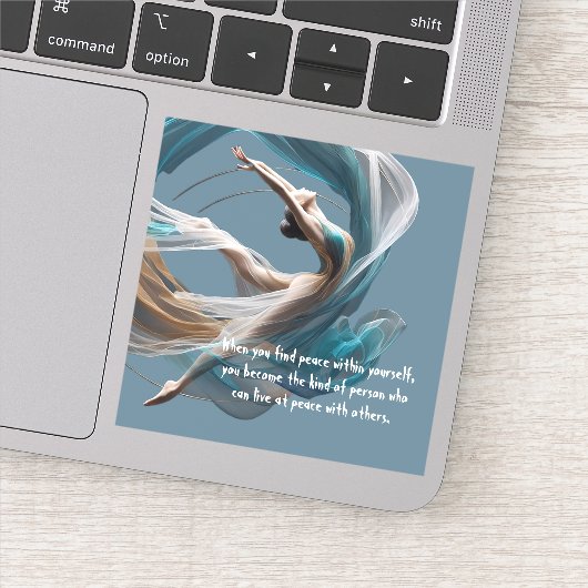 エアー飛んでいるヨガインストラクターピラティスフィットネス シール (詳細)