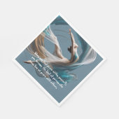 エアー飛んでいるヨガインストラクターピラティスフィットネス スタンダードランチョンナプキン (角)