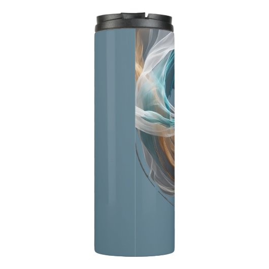 エアー飛んでいるヨガインストラクターピラティスフィットネス タンブラー (裏面)