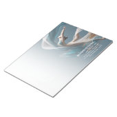 エアー飛んでいるヨガインストラクターピラティスフィットネス ノートパッド (アングル)