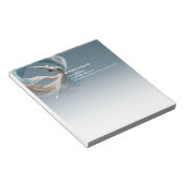 エアー飛んでいるヨガインストラクターピラティスフィットネス ノートパッド (アングル)