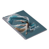 エアー飛んでいるヨガインストラクターピラティスフィットネス ノートブック (右側)