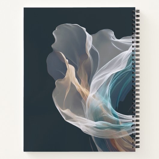 エアー飛んでいるヨガインストラクターピラティスフィットネス ノートブック (裏面)