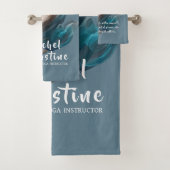 エアー飛んでいるヨガインストラクターピラティスフィットネス バスタオルセット (インサイチュ)