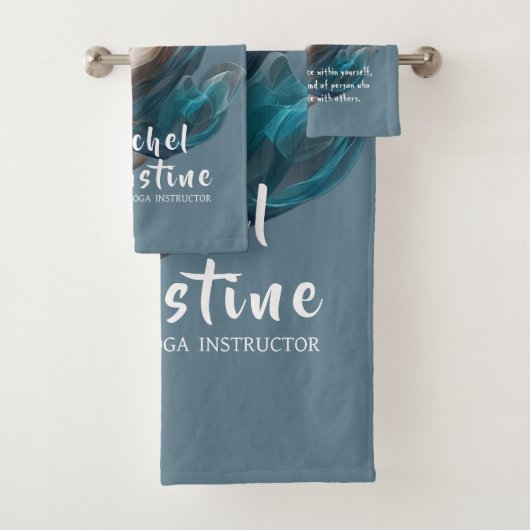 エアー飛んでいるヨガインストラクターピラティスフィットネス バスタオルセット (インサイチュ)
