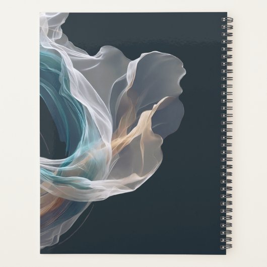 エアー飛んでいるヨガインストラクターピラティスフィットネス プランナー手帳 (裏面)