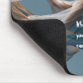 エアー飛んでいるヨガインストラクターピラティスフィットネス マウスパッド (コーナー)