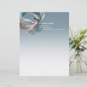 エアー飛んでいるヨガインストラクターピラティスフィットネス レターヘッド (スタンド正面)