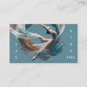 エアー飛んでいるヨガインストラクターピラティスフィットネス ロイヤリティカード (正面)