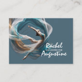 エアー飛んでいるヨガインストラクターピラティスフィットネス 予約カード (正面)