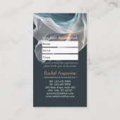 エアー飛んでいるヨガインストラクターピラティスフィットネス 予約カード (裏面)