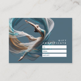 エアー飛んでいるヨガインストラクターピラティスフィットネス 割引カード