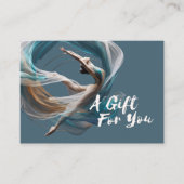 エアー飛んでいるヨガインストラクターピラティスフィットネス 割引カード (正面)