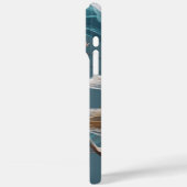 エアー飛んでいるヨガインストラクターピラティスフィットネス Case-Mate iPhoneケース (裏面 / 左)