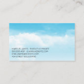 エアー飛行機インザスカイ | トラベル 名刺 (裏面)