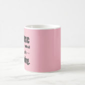 エア砲丸投げ円盤投げの投げ槍のハンマーのギフト コーヒーマグカップ (中央)