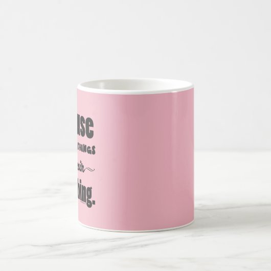 エア砲丸投げ円盤投げの投げ槍のハンマーのギフト コーヒーマグカップ (中央)