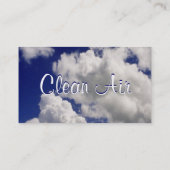 エア空気Filtiration Iをきれいにして下さい 名刺 (裏面)