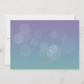 エア風船の動物たち ベビーシャワーの郵送招待状 (裏面)