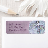 エア・エレメントの妖精ファンタジー・アート ラベル (インサイチュ)