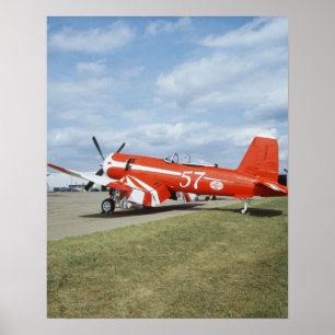 エア・ショーのF2G-1Dによってすごい海賊の飛行機 ポスター