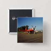 エア・ショーのF2G-1Dによってすごい海賊の飛行機 缶バッジ (正面&裏面)