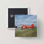 エア・ショーのF2G-1Dによってすごい海賊の飛行機 缶バッジ (正面&裏面)