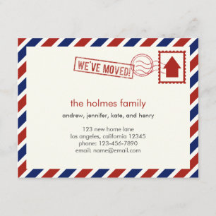 エア メール 移動のお知らせ 案内状