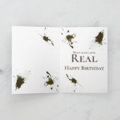 エイおもしろいジングオーバーザヒル誕生日 カード (内部)