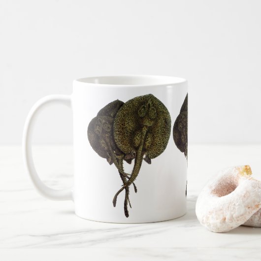 エイの仲間 エイ, 古風な海洋生物 動物 コーヒーマグカップ (ドーナツ)