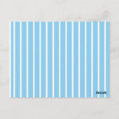 エイの誕生日パーティー招待状 プール ポストカード (裏面)