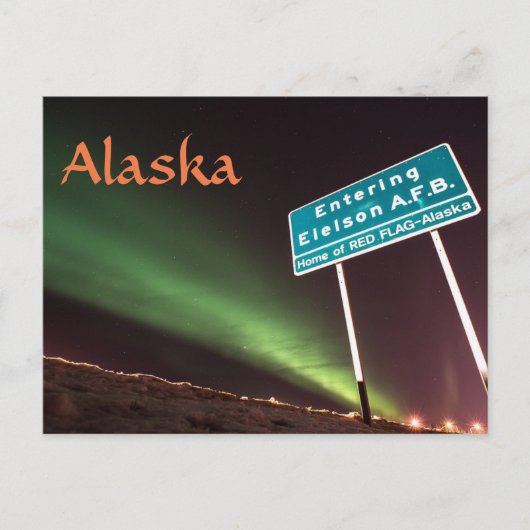 エイエルソン空軍基地アラスカ葉書 ポストカード (正面)