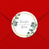 エイエレガントリー・グリーナリー・ユーカリ結婚ス ラウンドシール