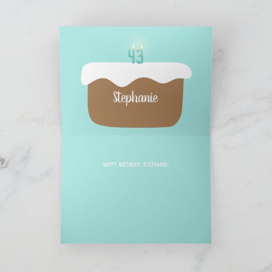 エイカスタムジ誕生日キャンドル|検疫誕生日 カード (内部)