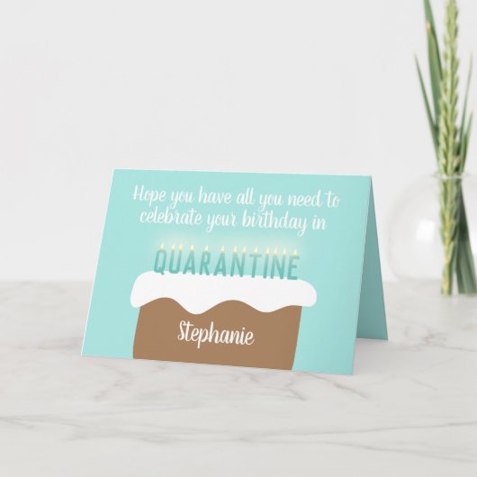 エイカスタムジ誕生日キャンドル|検疫誕生日 カード (正面)