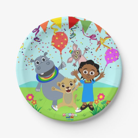 エイキリ&フレンズ紙プレート3 ペーパープレート (正面)