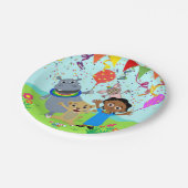 エイキリ&フレンズ紙プレート3 ペーパープレート (アングル)