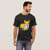 エイジェンダー プライド コーギー ノンセクシュアル Tシャツ (正面フル)