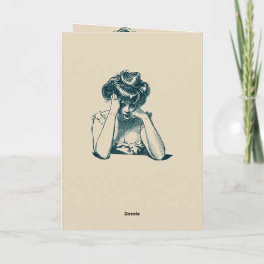 エイジおもしろいンググレーヘア誕生日 カード (裏面)