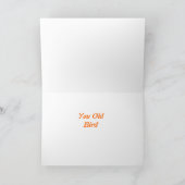 エイジおもしろいング誕生日オールドバードガチョウ カード (内部)