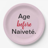 エイジウィーンナイヴェートインピンク紙プレート ペーパープレート (正面)