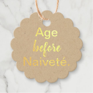 エイジウィーンナイヴェートフォイルメッセージカード フェイバータグ