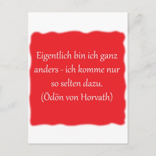 エイジェンリッヒ・ビン・イッチ・ガンツ・アンダース… ポストカード (正面)