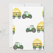 エイジキッズトラクター誕生日招待状 招待状 (裏面)