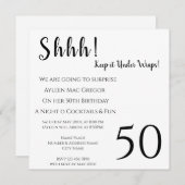 エイジサプライズ誕生日招待状 招待状 (正面/裏面)