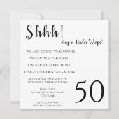 エイジサプライズ誕生日招待状 招待状 (正面)