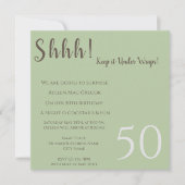 エイジサプライズ誕生日招待状 招待状 (正面)